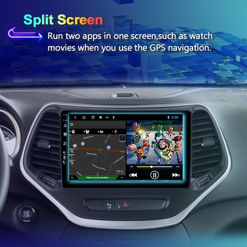 CarPlay Android 14 Auto Car Stereo GPS Head Unit For Jeep Cherokee 2013-2020 AHD - Picture 10 of 17