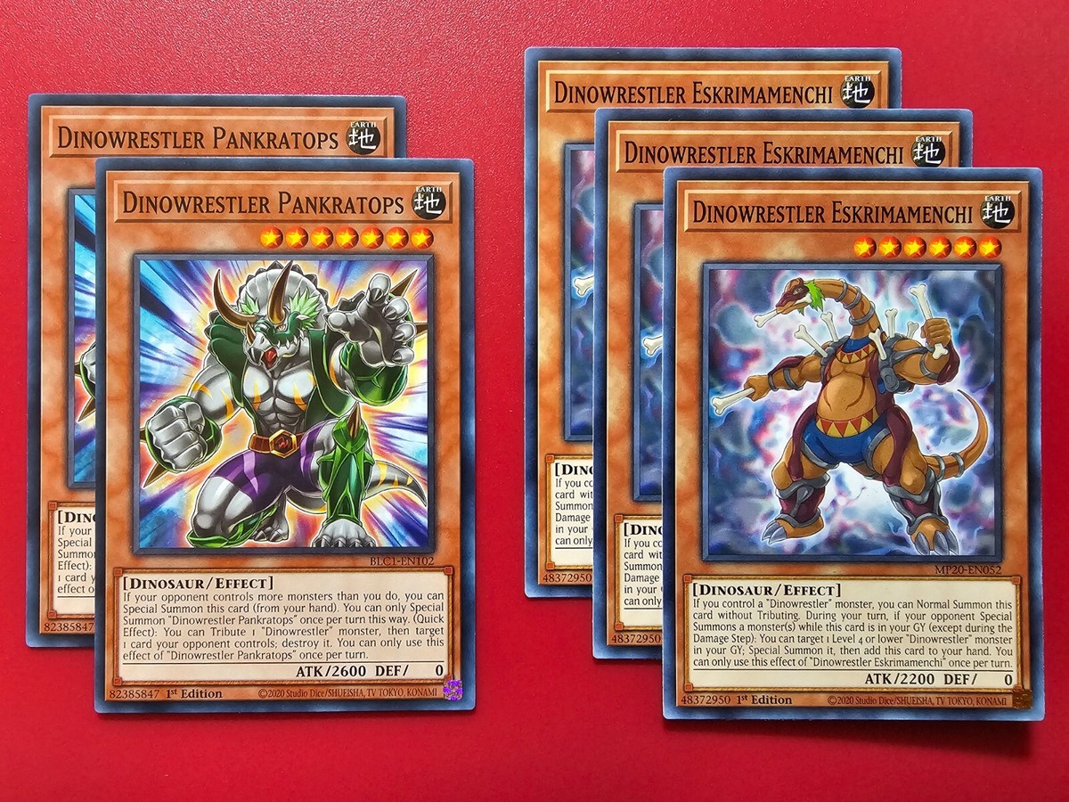 yugioh master duel dinowrestler deck Yugioh Dinowrestler Deck 54 Cards Pankratops Dinosaur Budget Tournament  Ready NM