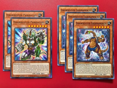 Yugioh Dinowrestler Deck 54 Cards Pankratops Dinosaur Budget Tournament  Ready NM | eBay