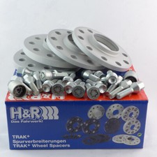 H&R Spurverbreiterung VA+HA ABE für Alfa Giulia Stelvio 24/36mm silber