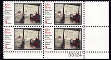 Scott #1433 John Sloan Plate Block of 4 Stamps - MNH P#33124 LR