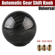 Universal Carbon Fiber Alloy Black Ball Car MT Manual Gear Shift Knob Shifter