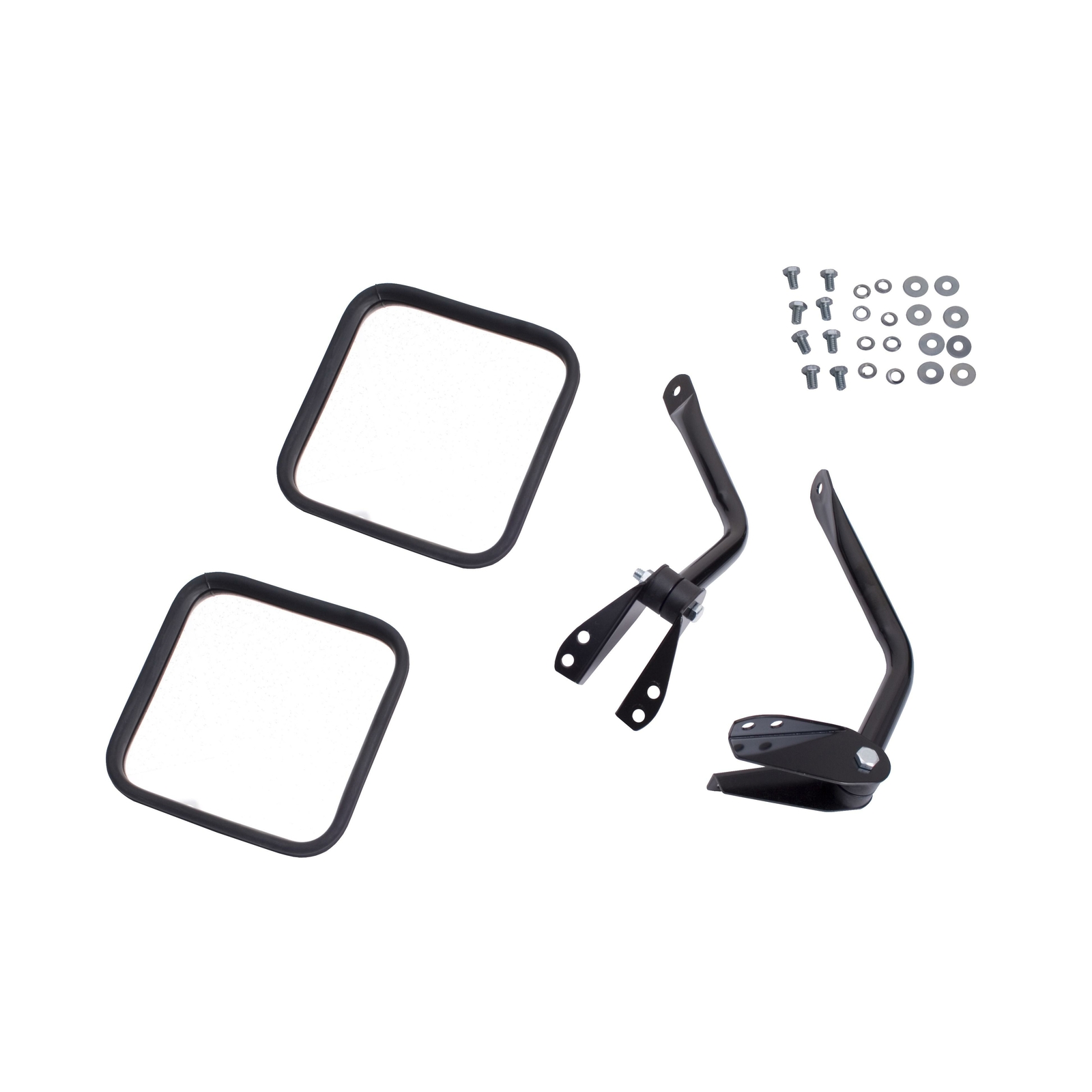 Rétroviseur Jeep CJ5 CJ7 de qualité supérieure miroir de porte en acier noir mat durable