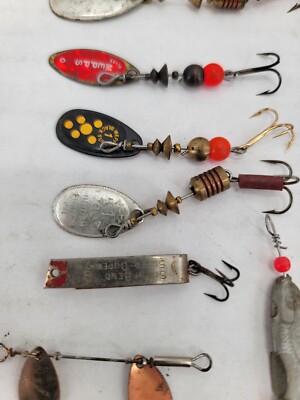 Vintage Spinner Lot Of 13 Mepps Aglia Shoffs Tripple Teazer Vintage Spinner Lot Of 13 Mepps Aglia Shoffs Tripple Teazer