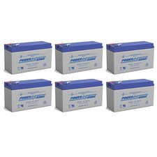 Power-Sonic 12V 9AH Replacement Battery for APC SmartUps 1500VA USB - 6 Pack