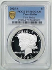 2025-S $1 Proof Peace Silver Dollar PR70DCAM PCGS 56849000 First Strike
