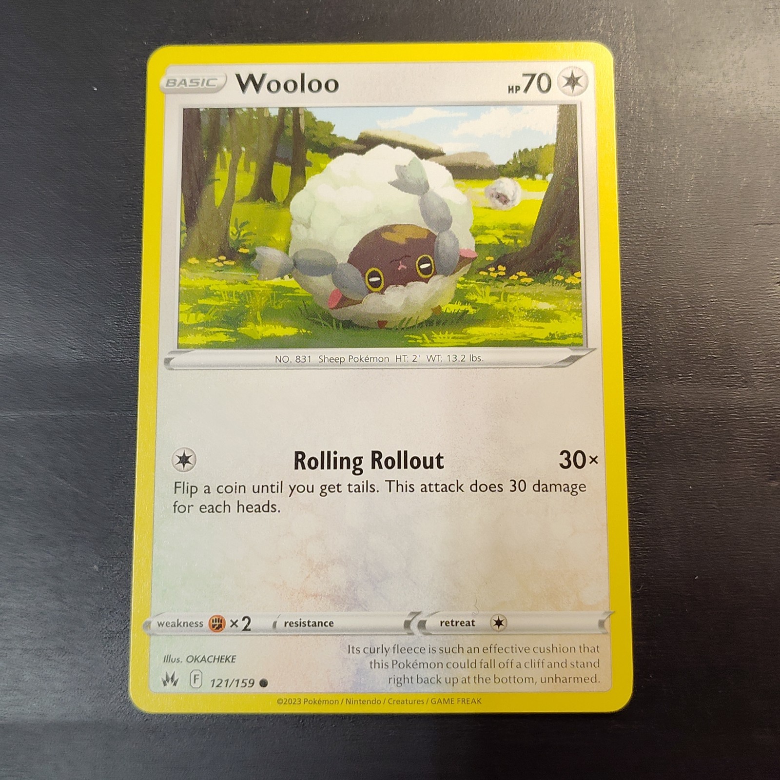 Wooloo, 121/159 : Common - Pokemon TCG Card