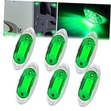 6Pcs 6 Led 12-24V Marker Lights-Replaces clearance/marker lights on many green