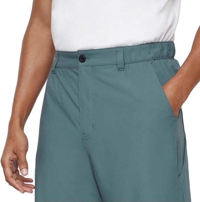 NEW Men's Eddie Bauer Green Lightweight Flex Waist Tech Shorts Size Large