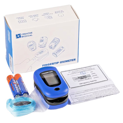 Creative Medical Pulse Oximeter PC-60B1 NEW w/ Batteries Fingertip.Free shipping