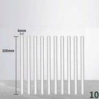 10 Pieces 6*100mm Glass Stirring Rods Stirrer Rod Chemistry Glassware