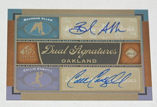 2012 SP Signature Edition Baseball Dual Auto  Brandon Allen / Collin Cowgill A's
