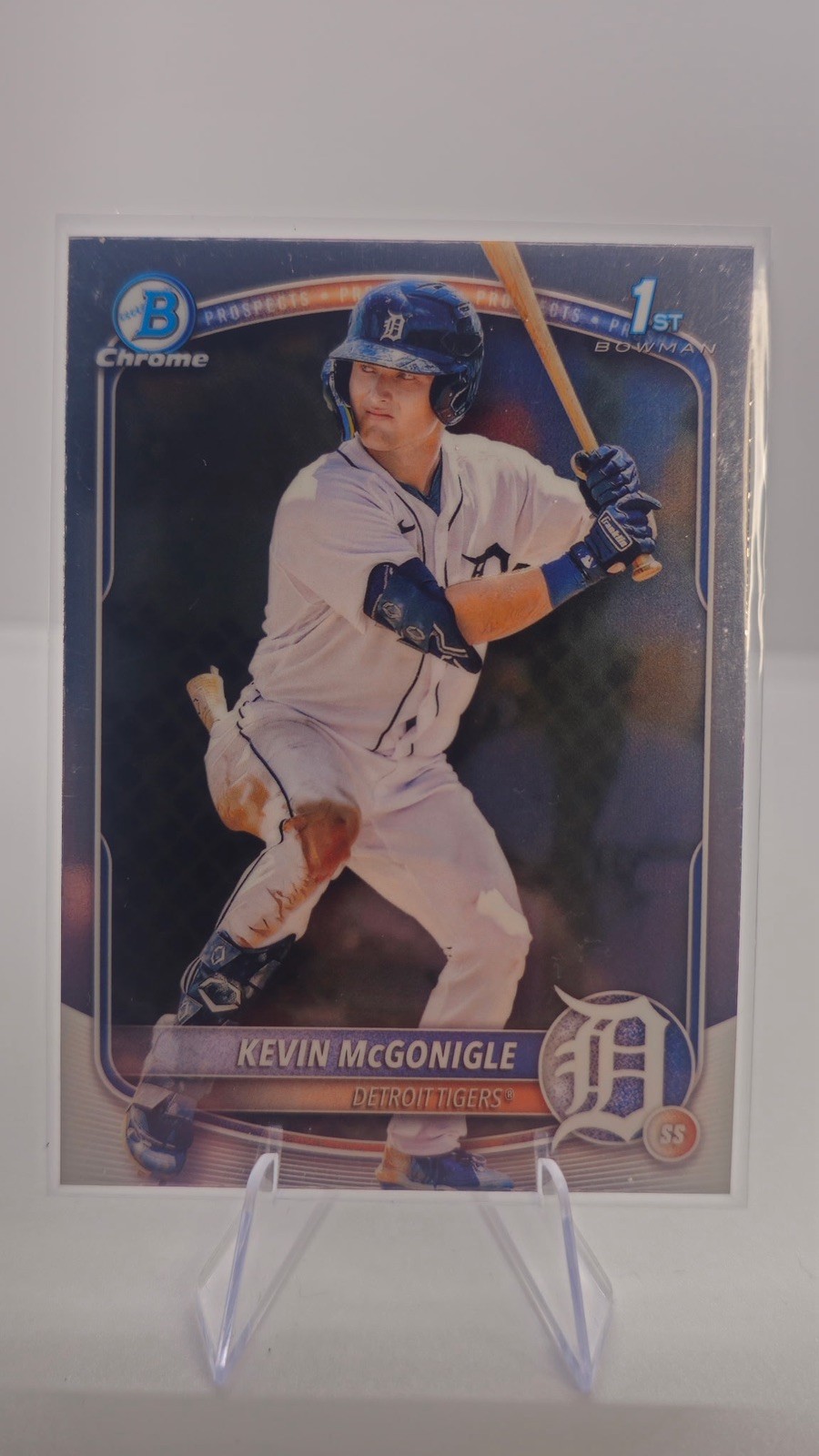 Kevin McGonigle 2025 Bowman Chrome 1st Bowman #BCP-79 Detroit Tigers