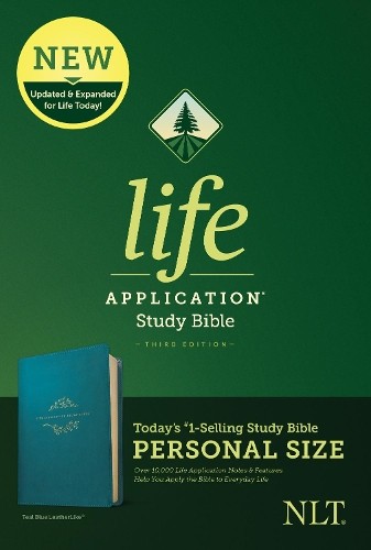 Tyndale NLT Life Application Study Bible, Personal Size,  (Rilegato in ecopelle)