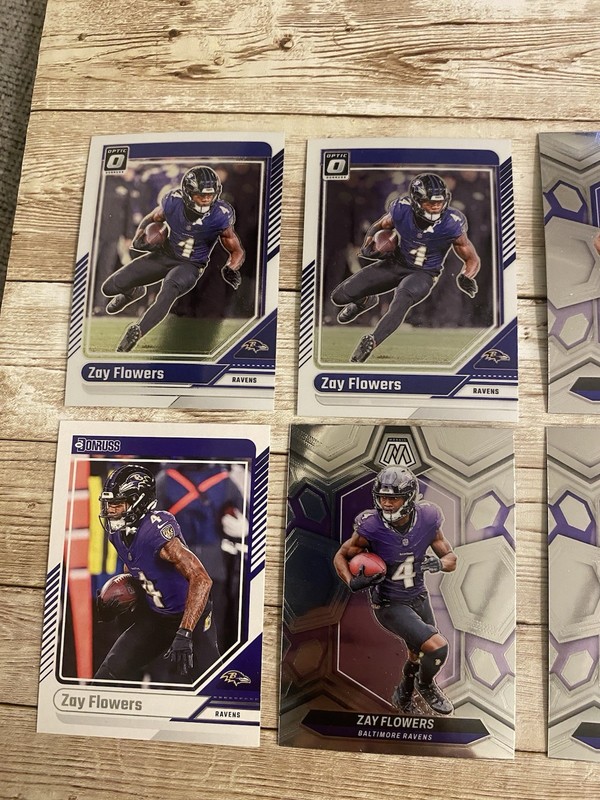 (13) Zay Flowers Lot #1 Baltimore Ravens