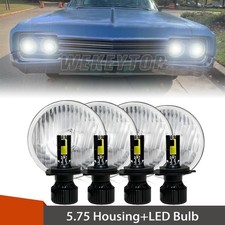 For 1965-1975 Oldsmobile Delta 88 4pcs 5.75 Round Led Headlights Hilo Beam For 1965-1975 Oldsmobile Delta 88 4pcs 5.75 Round Led Headlights Hilo Beam