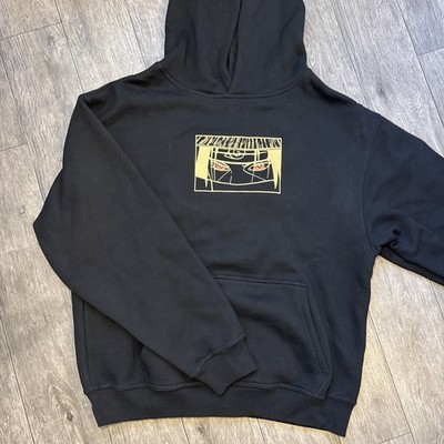 Drip Threads Naruto Black Gold Forsaken V2 Hoodie Large Embroidered Sweatshirt