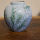 Weller Pottery  5 1/2 Hudson Blue Vase FACTORY MINT