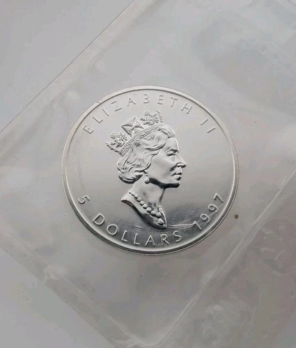 1997 Canadian Silver Maple Leaf 1 oz — photo from the most recent tracked eBay sale