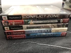J4 PlayStation 2 (PS2) Lot (5) - Conflict Zone, Conflict Desert, Ace Combat