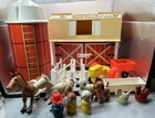 Fisher Price Family Farm Barn Moo WORKS Animals Little People Vintage