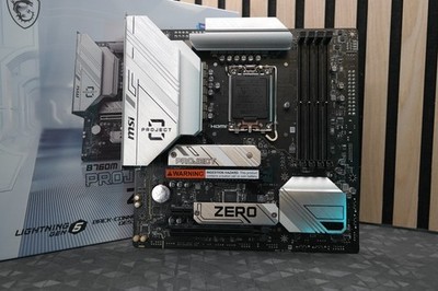   MSI B760M PROJECT ZERO   seltenes Back-Connect Mainboard mit OVP & Zubehör  