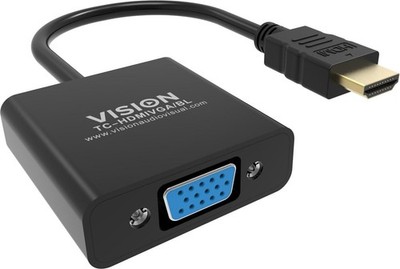 Vision W128256241 TC-HDMIVGA_BL Video Cable Adapter 0.23 M  Hdmi Type A (Sta ~E~