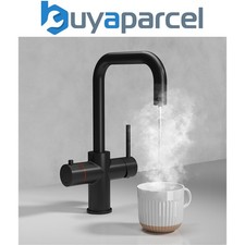 Matt Black 3 in 1 Instant Boiling Hot Water Kitchen Tap Only J Spout Cool Touch