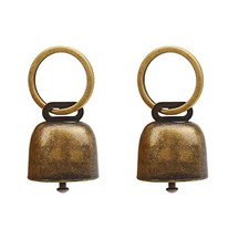 Bouclel 2 pack Pet Bells for Dog Collar Charms,Suitable Bronze