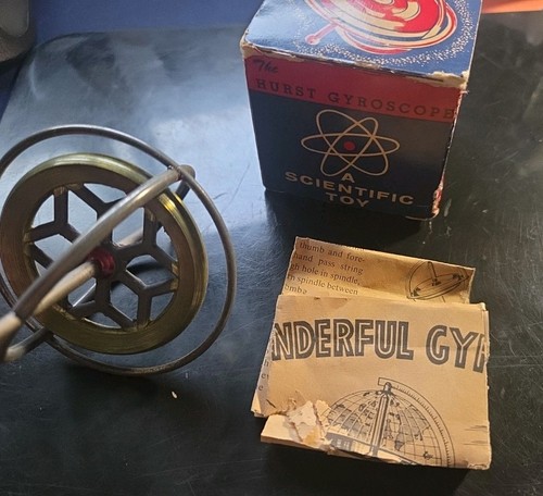 Lot Of 2- VTG Hurst Gyroscope Top Educational-one With Original Box