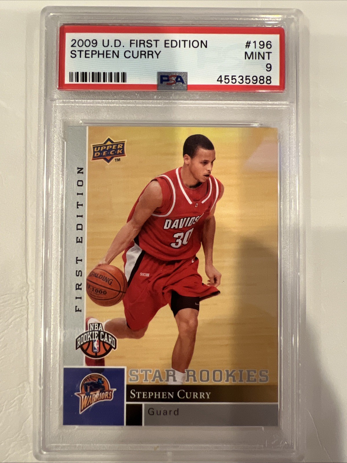 Stephen Curry 2009 Upper Deck #196 First Edition Price Guide
