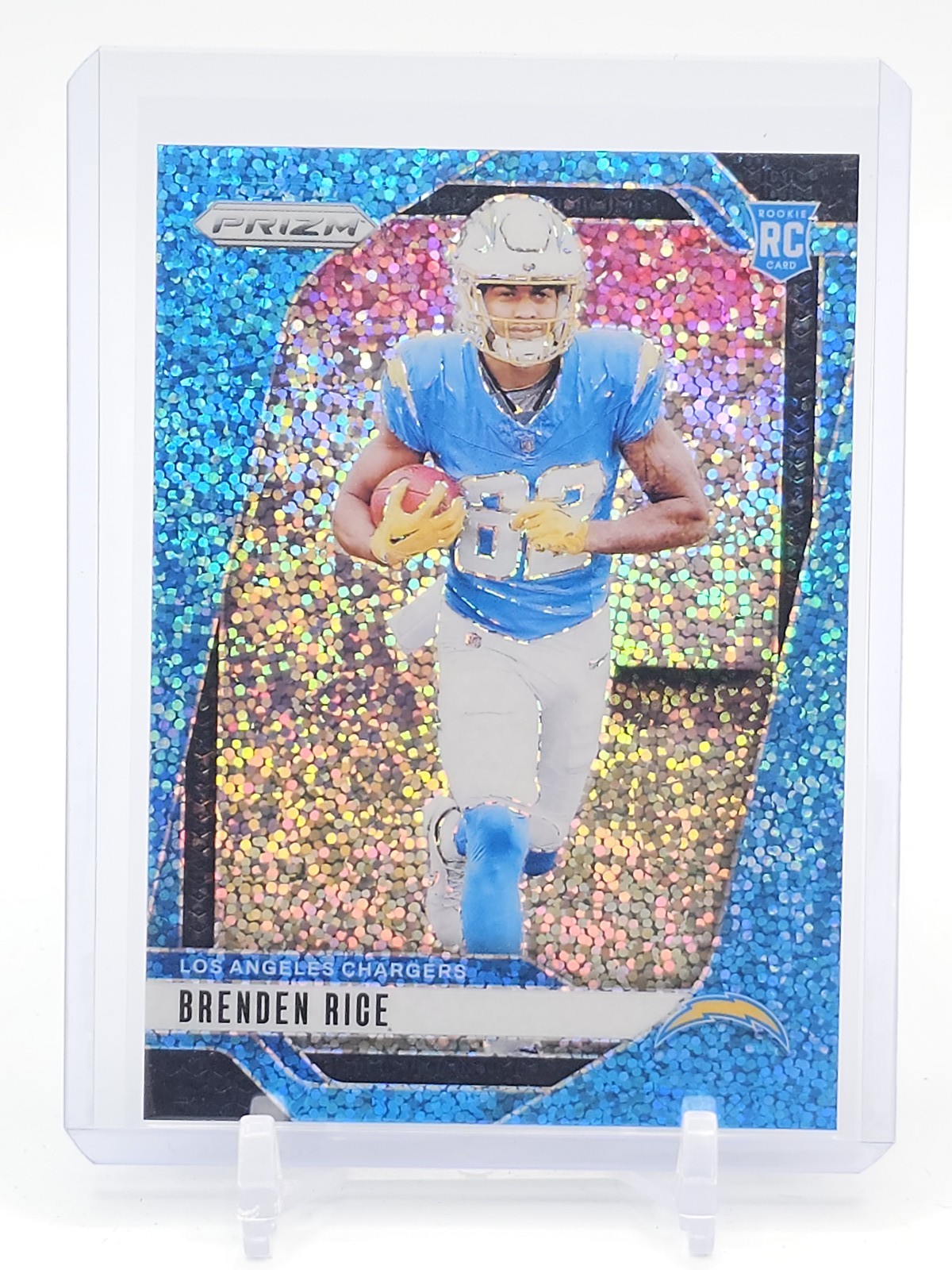 Brenden Rice Panini Prizm #313 Blue Sparkle