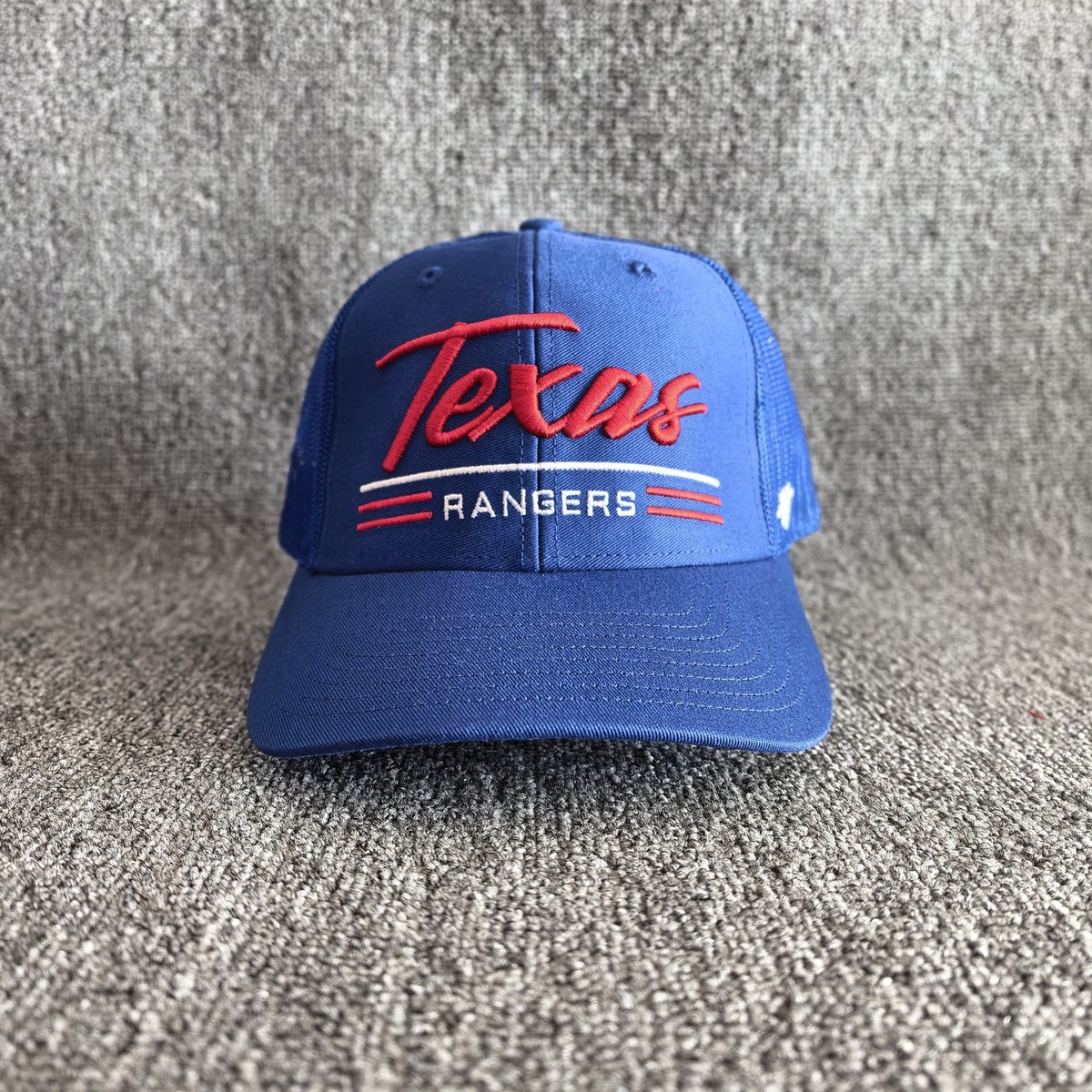 47 Brand Texas Rangers Trucker Snapback Hat Blue