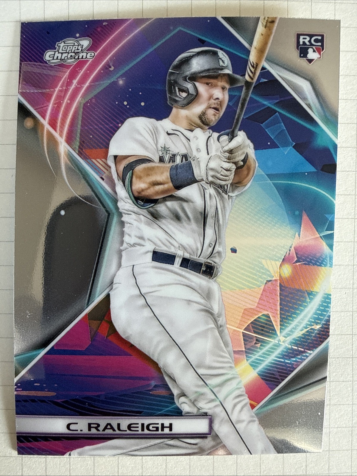 CAL RALEIGH Rookie Card 2022 Topps Chrome Cosmic Baseball #169 Mariners NM/M