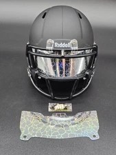 Custom Silver Gloss Mini Helmet Visor (Thin Flexi Style)  **See Description**