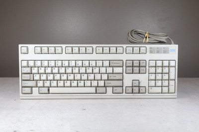 Vintage IBM Model M2 1395300 Mechanical Keyboard PS/2 White Clicky Keys