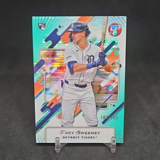 2025 Topps Pristine - Trey Sweeney (RC) - Aqua Refractor /199 - Detroit Tigers 
