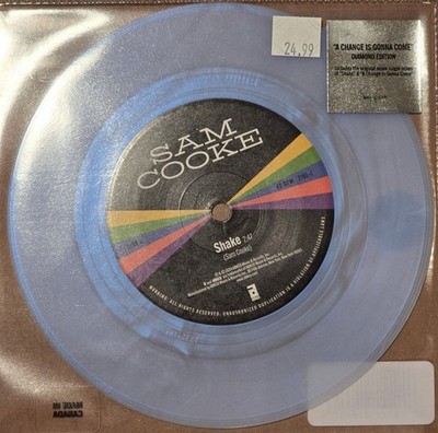 Sam Cooke - A Change is Gonna Come / Shake (7  White Iridescent VINYL. MONO.)
