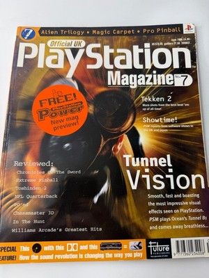 The official UK PlayStation Magazine No.7 1996 Tunnel Vision Tekken Toshinden