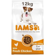 Iams Adult Small & Medium Chicken Dry Dog Food - 12kg