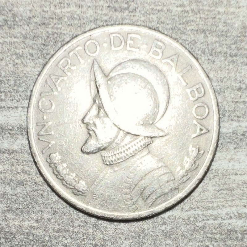 Republica de Panama 1983 Balboa Coin Vasco Nunez de Balboa Obverse