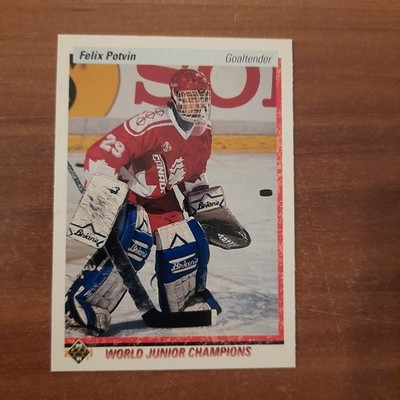 1990-91 Upper Deck 458 Felix Potvin RC Maple Leafs