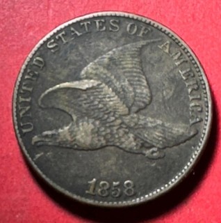 1858 LL US Flying Eagle Cent! XF Details! SHARP! Old US Coin! Very Nice!
