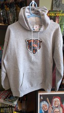 Vintage Chicago Bears Sweater Gray NFL Football Pullover Hoodie Fleece Mens XL