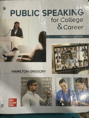 Loose Leaf for Public Speaking for College & Career by Hamilton Gregory
