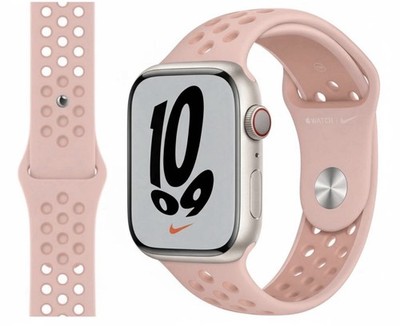 GENUINE APPLE NIKE SPORT BAND 44MM 45MM 46MM & 49MM PINK OXFORD ROSE STRAP BAND
