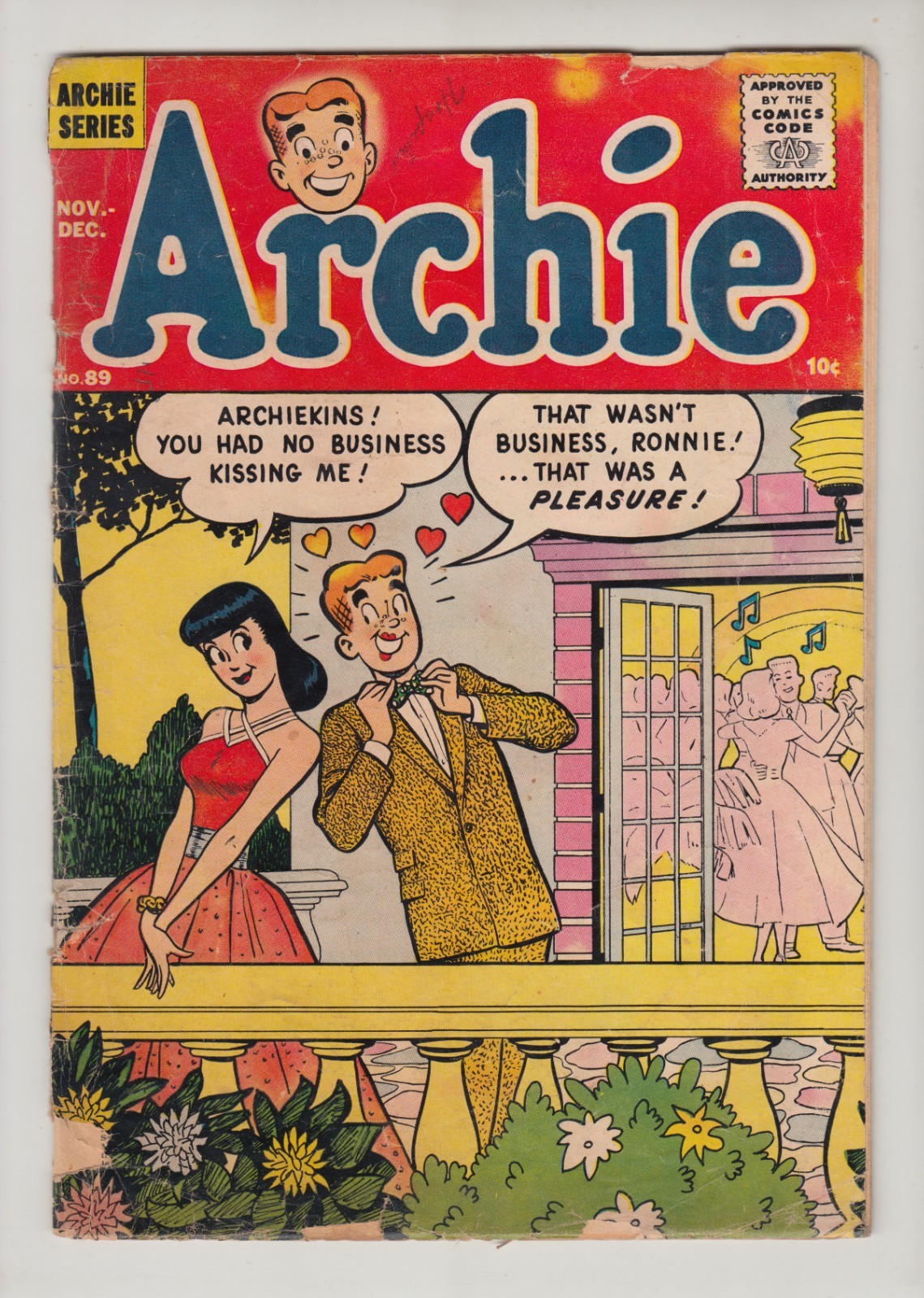 Archie #89 Gd+ 2.5 Archie Comics 1957