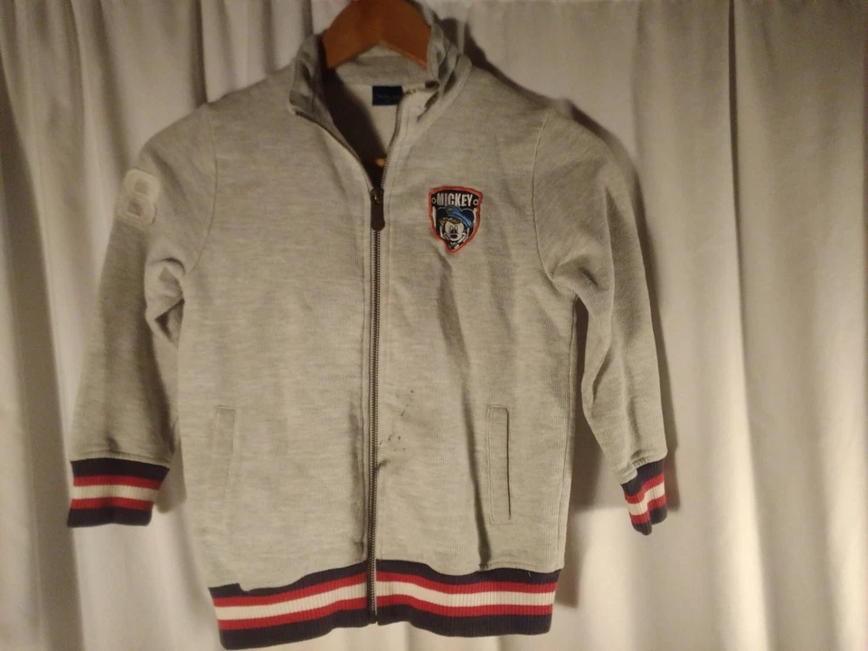 Chaqueta Disney Mickey Mouse Niñas Niños Talla 8 Rojo Universitario Blanco Azul Gris Foto 2 de 4