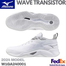 MIZUNO Basketball Shoes WAVE TRANSISTOR White/Silver W1GA240001 UNISEX NEW
