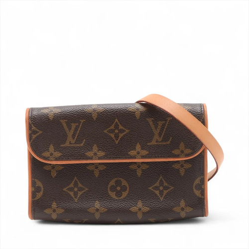 Louis Vuitton Monogram Pochette Florentine M51855 Brown Belt size XS